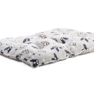 NWT MDESIGN Flannel Fleece DOG Freddy Frenchies Crate Mat/BED 36in W x 23in H